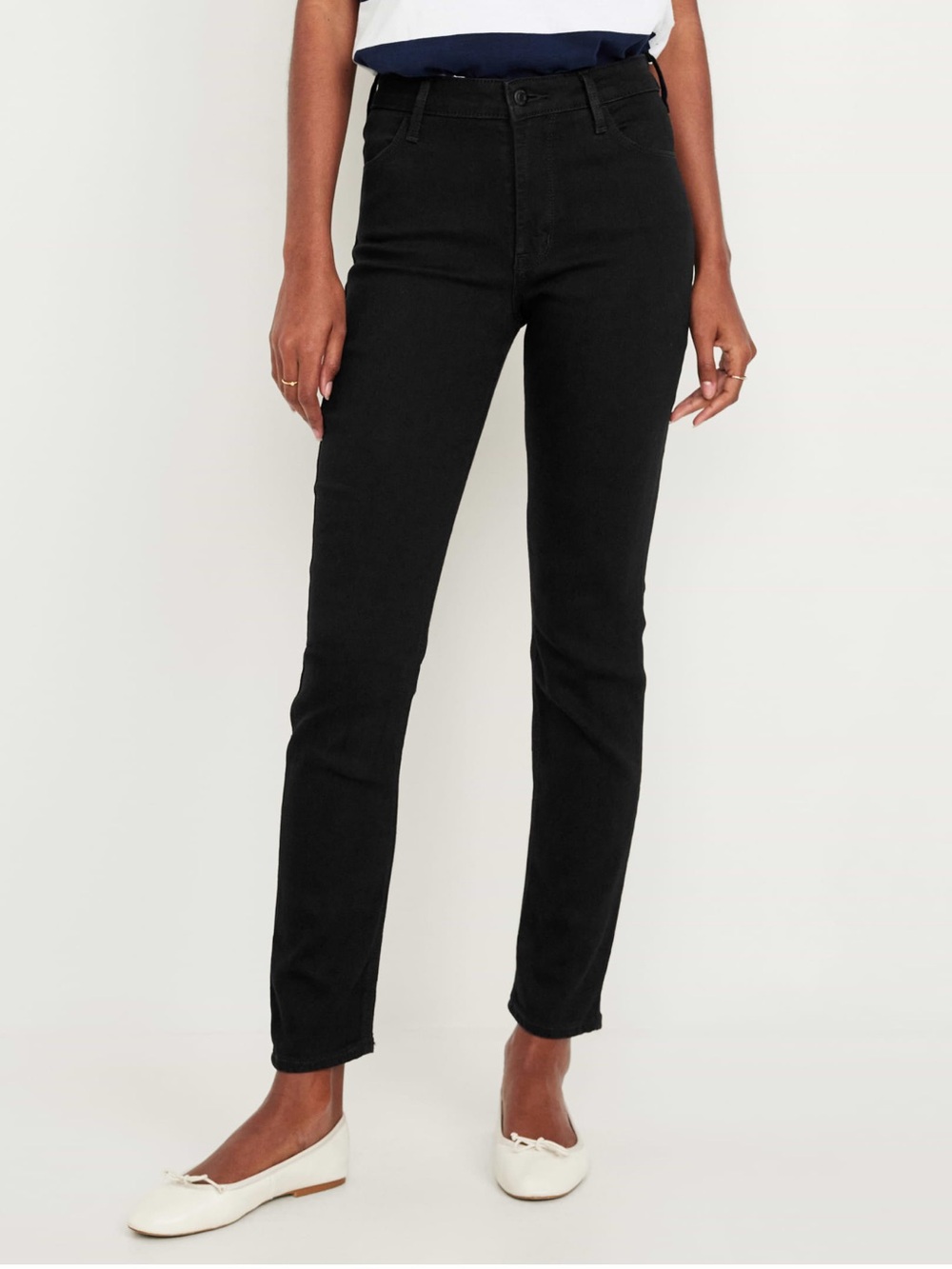 Old Navy Women’s High Rise WOW Straight Ankle Jeans, Size 16 Short, Black - Picture 4 of 10